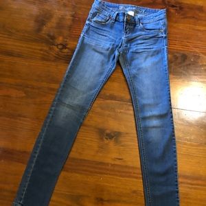 Blue Asphalt Low Rise Skinny Jeans